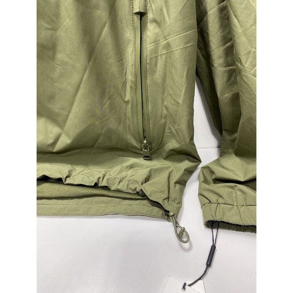 Calvin Klein Mens Jacket Size XXL Olive Green Lightweight Hike Zip Parka, New - Picture 3 of 11